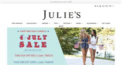 Desktop Screenshot of juliesclothing.com